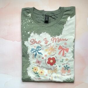 She Is Mom Graphic Tee - Gildan Soft-style - Size: XL - Handmade Tee *NEW*